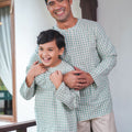 The Nikmat Collection Men Modern Teluk Belanga Checked Tiffany - Umbi