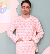 The Nikmat Collection Men Modern Teluk Belanga Cupcake Print - Umbi