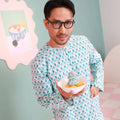 The Nikmat Collection Men Modern Teluk Belanga Mint Drops Print - Umbi