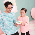 The Nikmat Collection Men Modern Teluk Belanga Mint Drops Print - Umbi