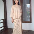 The Nikmat Collection Women Classic Skirt Checked Caramel - Umbi