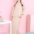 The Nikmat Collection Women Classic Skirt Checked Caramel - Umbi