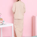 The Nikmat Collection Women Classic Skirt Checked Caramel - Umbi