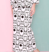 The Nikmat Collection Women Classic Skirt Fuji Print - Umbi