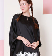 The Nikmat Collection Women Kaftan Blouse Black - Umbi