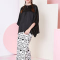 The Nikmat Collection Women Kaftan Blouse Black - Umbi