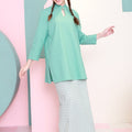 The Nikmat Collection Women Mandarin Collar Kurung Blouse Tiffany - Umbi