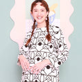 The Nikmat Collection Women Pair Pockets Boxy Blouse Fuji Print - Umbi
