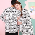 The Nikmat Collection Women Pair Pockets Boxy Blouse Fuji Print - Umbi