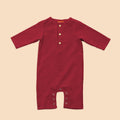 The Nostalgia Baby Jumpsuit Maroon - Umbi