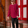 The Nostalgia Basic Kurta Top Maroon - Umbi