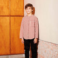 The Nostalgia Button Shirt Checked Red - Umbi