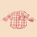 The Nostalgia Button Shirt Checked Red - Umbi