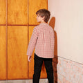 The Nostalgia Button Shirt Checked Red - Umbi