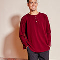 The Nostalgia Men Kurta Maroon - Umbi
