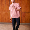 The Nostalgia Men Short Sleeves Shirt Watermelon Pink - Umbi