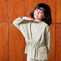 The Nostalgia Ruched Top Matcha Green - Umbi