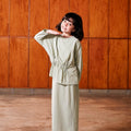The Nostalgia Ruched Top Matcha Green - Umbi