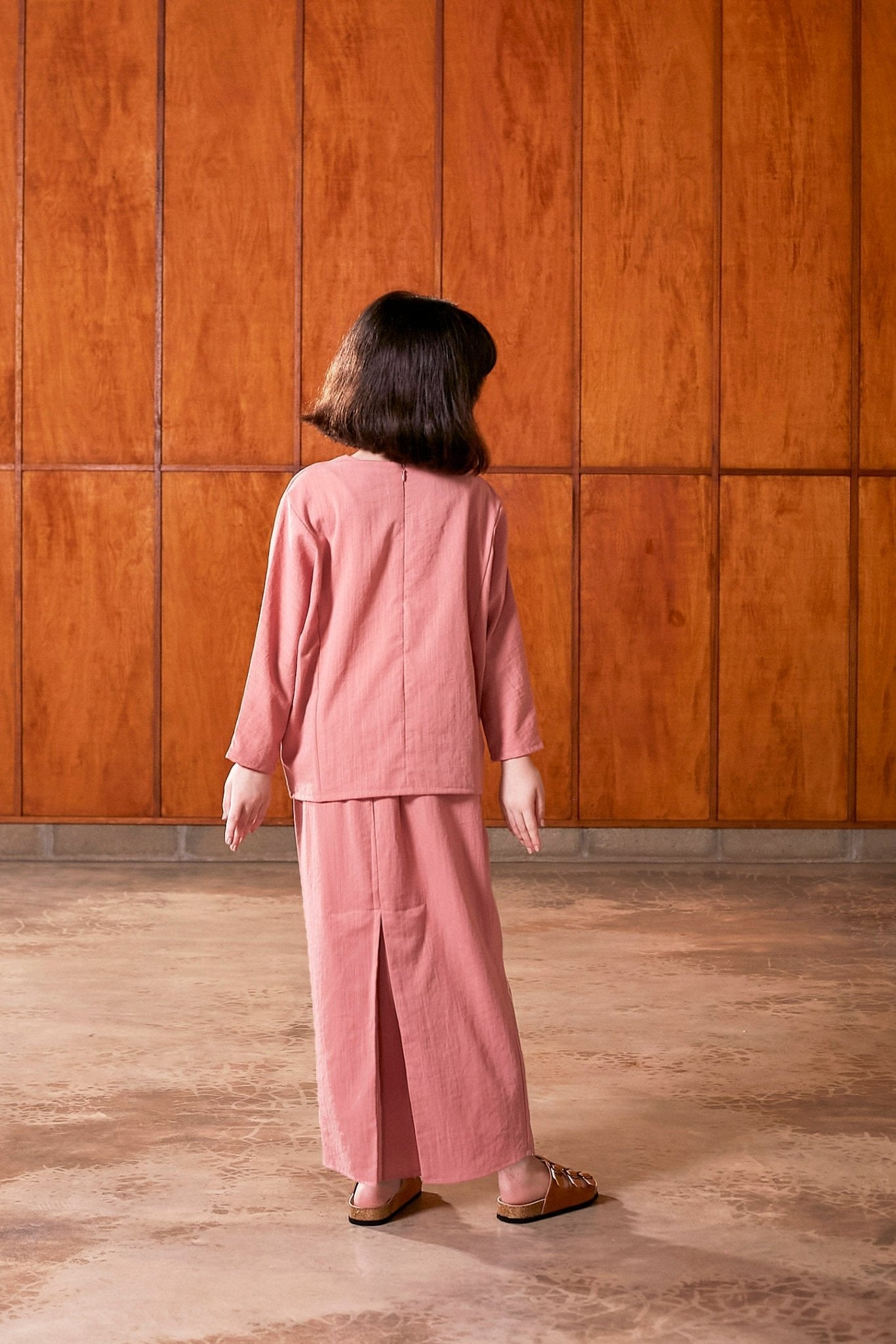 The Nostalgia Ruched Top Watermelon Pink - Umbi