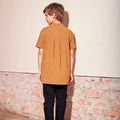 The Nostalgia Short Sleeves Shirt Brown Stripes - Umbi