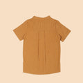 The Nostalgia Short Sleeves Shirt Brown Stripes - Umbi