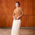 The Nostalgia Women Boxy Blouse Brown Stripes - Umbi