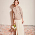 The Nostalgia Women Boxy Blouse Checked Sand - Umbi