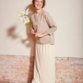 The Nostalgia Women Boxy Blouse Checked Sand - Umbi