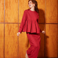 The Nostalgia Women Classic Skirt Red - Umbi
