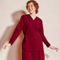 The Nostalgia Women Kebaya Top Maroon - Umbi