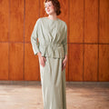 The Nostalgia Women Ruched Top Matcha Green - Umbi