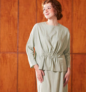 The Nostalgia Women Ruched Top Matcha Green - Umbi
