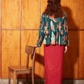 The Nostalgia Women Ruffle Blouse Forest - Umbi