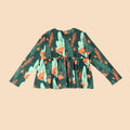 The Nostalgia Women Ruffle Blouse Forest - Umbi