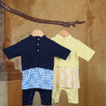 The Nusantara Collection Baby Baju Melayu 3 - in - 1 Butter Yellow - Umbi