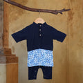 The Nusantara Collection Baby Baju Melayu 3 - in - 1 Navy Blue - Umbi