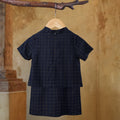 The Nusantara Collection Baby Kebarung Dress Checked Black - Umbi