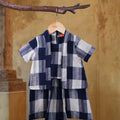The Nusantara Collection Baby Kebarung Dress Checked Navy - Umbi