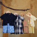 The Nusantara Collection Baby Kebarung Dress Checked Red - Umbi