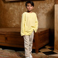 The Nusantara Collection Boy Long Sleeve Kurta Butter Yellow - Umbi