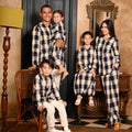 The Nusantara Collection Boy Long Sleeve Kurta Checked Navy - Umbi