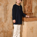 The Nusantara Collection Boy Long Sleeve Kurta Navy Blue - Umbi