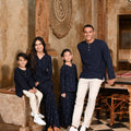 The Nusantara Collection Boy Long Sleeve Kurta Navy Blue - Umbi