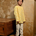 The Nusantara Collection Boy Long Sleeve Kurta Sinar Print - Umbi