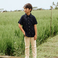 The Nusantara Collection Boy Sunday Shirt Malam Print - Umbi