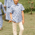 The Nusantara Collection Boy Sunday Shirt Siang Print - Umbi