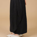 The Nusantara Collection Girl Instant Pareo Skirt Checked Black - Umbi