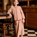 The Nusantara Collection Girl Instant Pareo Skirt Checked Red - Umbi