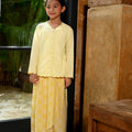 The Nusantara Collection Girl Kebaya Top with Embroidery Butter Yellow - Umbi
