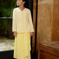 The Nusantara Collection Girl Kebaya Top with Embroidery Butter Yellow - Umbi